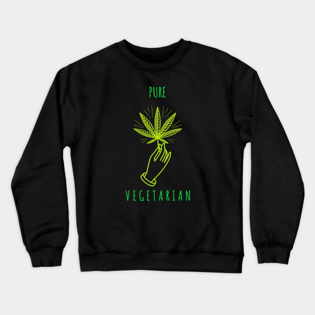 Pure Vegetarian Crewneck Sweatshirt by Boga